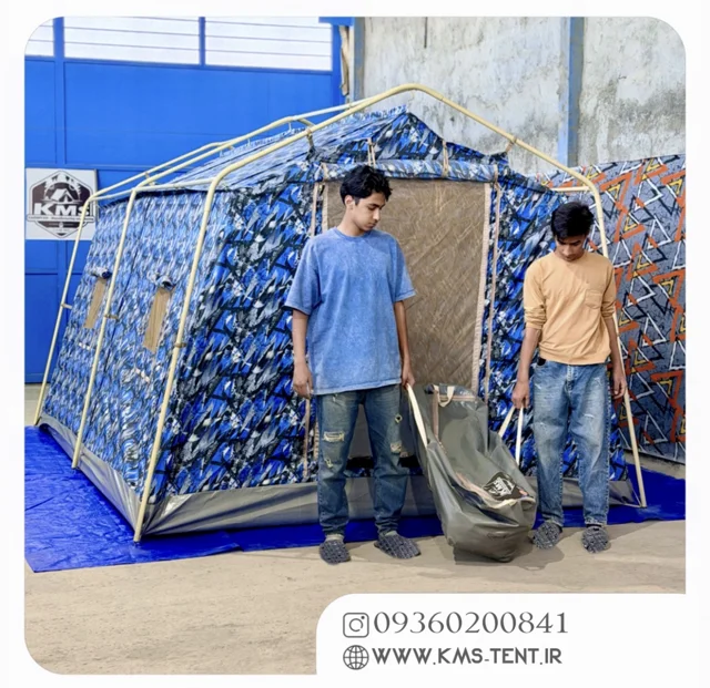 چادر کمپینگ مدل B مدرن ۱۲ نفره KMS سایز ۳×۴