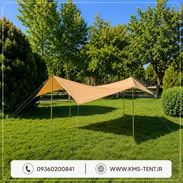 تارپ سایبان حرفه‌ای ۳ در ۴ متر مدل Unique برند KMS