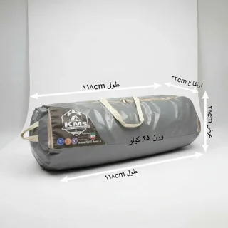 چادر کمپینگ ۶ نفره مدل آریال KMS سایز ۲×۳ | چادر مسافرتی ضدآب چهار فصل دو پوش