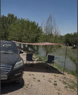 سایبان کنار خودرو ضدآب و ضدآفتاب پرتابل 2پایه kms (شاسی بلند و آفرودی)